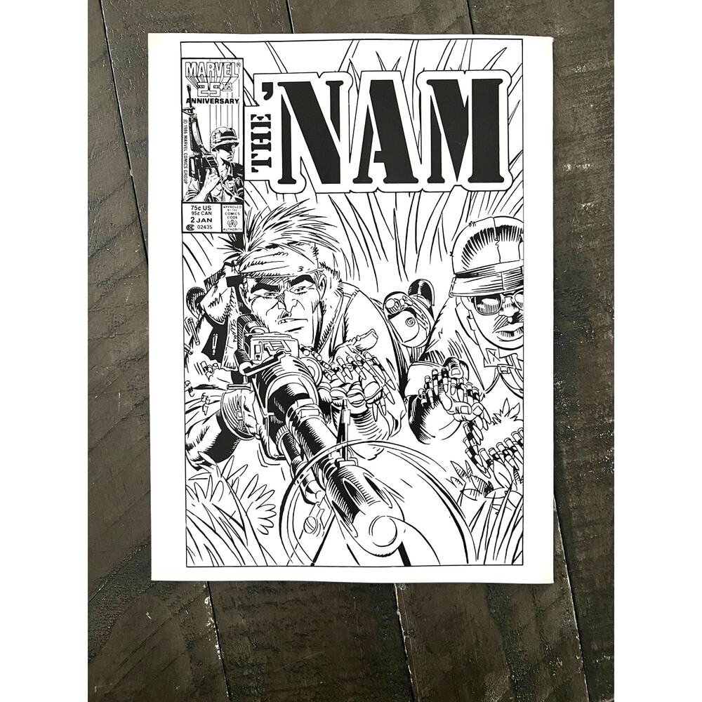 VINTAGE 1986 Marvel "THE 'NAM MAGAZINE" #1 - MINT - Never Opened! - Picture 2 of 2